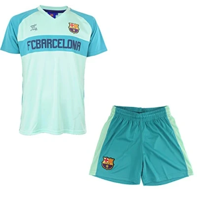 Image de Fc Barcelone Maillot + Short Barca Collection Officielle Taille Enfant garçon 8 Ans