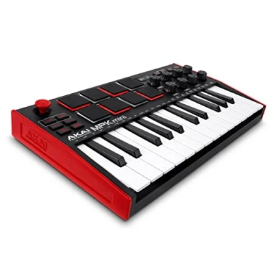 Image de AKAI Professional MPK Mini MK3 Clavier MIDI USB Portable avec 25 Touches, 8 Pads et Logiciels