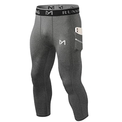 Image de MEETYOO Legging Homme, Sport Pantalons et Compression Collant Cool Dry Fitness Musculation Respirant Base Layer pour Running Jogging Cyclisme Course