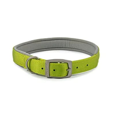 Image de Ancol Viva Collier rembourré avec Boucle Vert Citron 55 63 cm Taille 8 XXL