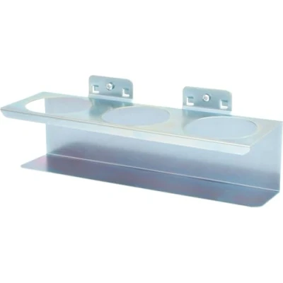 Image de KS Tools 860.0867 Support à bocal triple 300mm Ø70mm Vis de fixation inclus Epaisseur du plateau 1,5 mm Zingué