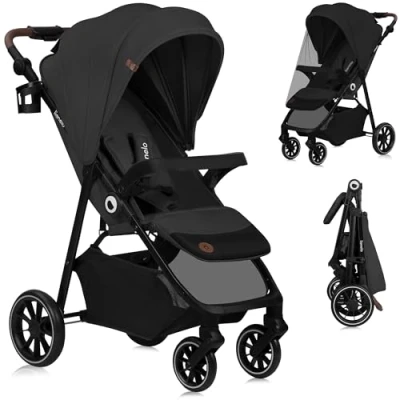 Image de Poussette compacte LIONELO Emma One 6 48 mois Pliage d’une seule main Multipositions Moustiquaire Beige