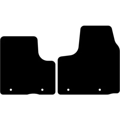 Image de Kovvar Tapis de Sol Compatible avec Renault Trafic 2019 2024 Correspondant à la Version: 3 Avant Qualité: Basic