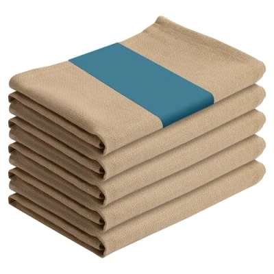Image de JEMIDI Torchon Vaisselle de Cuisine Lot 5 Torchons Essuie Main en Coton Absorbant 50x70 Serviettes et à Aussi pour Mains Chiffon Tout Lavable