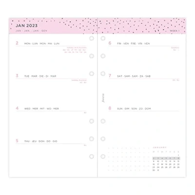 Image de Filofax Personal Confetti Week to View Diary 2023, White (23 68491)