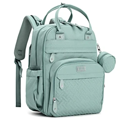 Image de BabbleRoo sac à dos langer de voyage essentiel pour bébé multifonction imperméable, avec matelas langer, sangles poussette et étui tétine