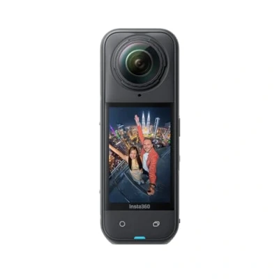 Image de Insta360 X5 caméra d&#039;action 360 8K étanche, Basse lumière de Pointe, Perche à Selfie Invisible, objectifs Robustes et remplaçables, 3h d&#039;autonomie, Pare Vent intégré, stabilisation, Triple Puce IA