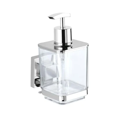 Image de WENKO Vacuum Loc® Distributeur de Savon en Acier INOX Quadro Brillant