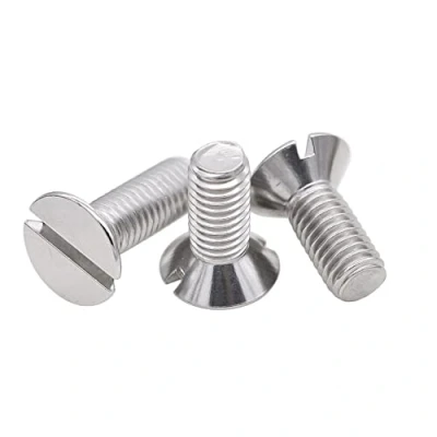 Image de RKODRSMG M2 M3 M4 M5 M6 M8 M10 vis à tête Plate Fendue Filetage métrique Boulon fraisée 304 Acier Inoxydable(10mm (20pcs),M8)