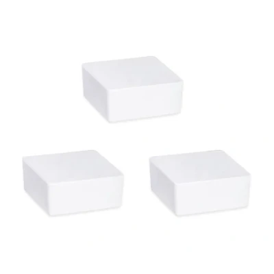 Image de WENKO Lot de 3 recharges humidificateurs Cube 1000g Bloc granulé Réduit Les moisissures et odeurs Pièce jusqu&#039;à 80m² Effet instantané Mois 12x5x12cm Blanc