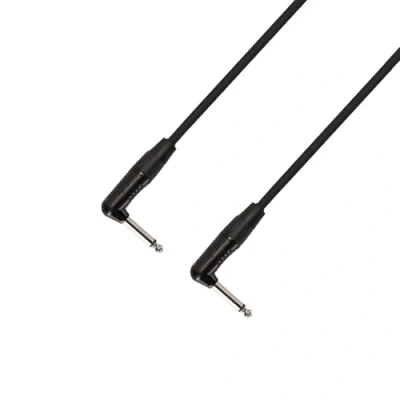 Image de Adam Hall Cables 4 STAR IRR 0090 Câble Instrument REAN Jack 6,35 mm coudé mono vers 0,9 m