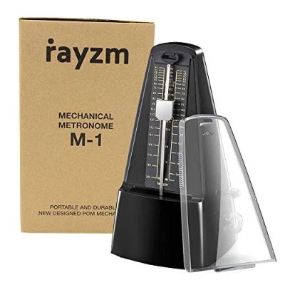 Image de Rayzm métronome mécanique à haute précision pour tous les types d&#039;instruments de musique (piano/batterie/violon/guitare/basse et instruments vent), sonnerie cloche clic audible