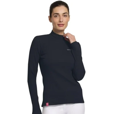 Image de SPOOKS T shirt à manches longues côtelé Thinie pour femme XS XXL, bleu marine, XL