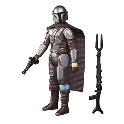 Image de Star Wars Hasbro Retro Collection The Mandalorian (Beskar) Toy 9.5 cm Scale Collectible Action Figure, Accessories