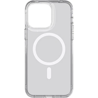 Image de tech21 Evo Clear Coque pour iPhone 14 Pro Max, Compatible avec MagSafe, Étui de téléphone Base, TPU and Antimicrobien, Transparente, Protéger des Chutes: 3.6m