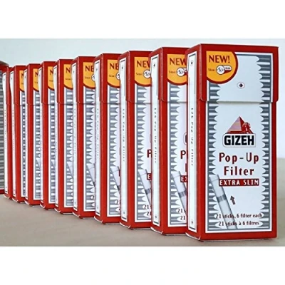 Image de filtres gizeh extra slim 5.3 mm en sticks x 10