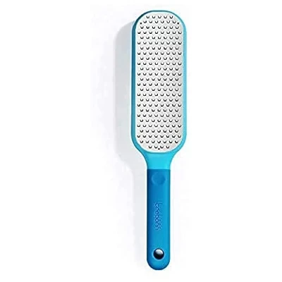 Image de Trebonn Zest + Collect Râpe/Zester en Acier Inoxydable avec récipient Pratique Bleu