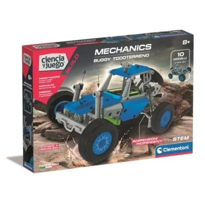 Image de Clementoni Mechanichs Buggy Tout Terrain Kit de Construction motorisé pour Enfants Maquette Monter et développer la créativité Convient aux à partir 8 Ans 55565