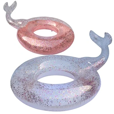 Image de BLUE SKY Bouée Sirène Paillette Gonflable 069785 Couleur Aléatoire Plastique 115 cm de Diametre Jouet Enfant Adulte Jeu Plein Air Piscine À Partir 10 Ans