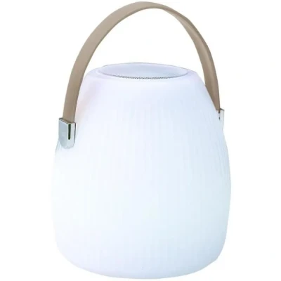 Image de MINI baladeuse musicale bluetooth sans fil LED blanc/multicolore dimmable MAY PLAY H23cm avec télécommande