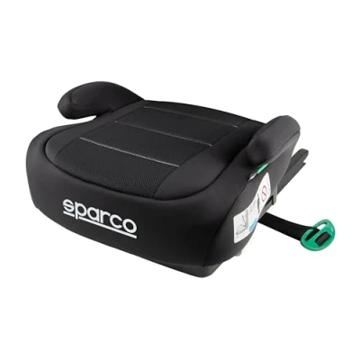Image de Sparco ISOFIX rehausseur voiture enfant R129/03 125 150 cm (6 12 ans) Siège sans dossier d&#039;appoint rembourrage ergonomique, lavable et respirant