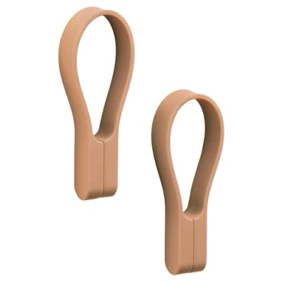 Image de Zone Denmark Porte serviettes magnétique Loop, Lot de 2 Mandarine