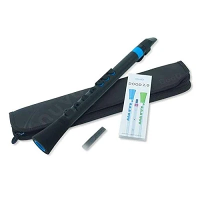 Image de Nuvo N430DBBL Dood 2.0 Clarinette d’éveil, noir et bleu, 1,2 x 39 7,4 cm
