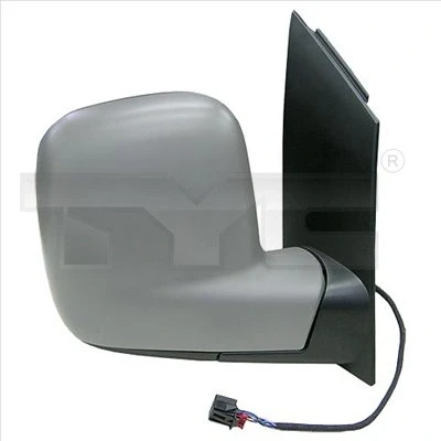 Image de Rétroviseur extérieur Tyc 337 0310 gauche avec couche d&#039;apprêt pour ajustage électrique des rétroviseurs, asphérique, chauffant VOLKSWAGEN: Caddy 3