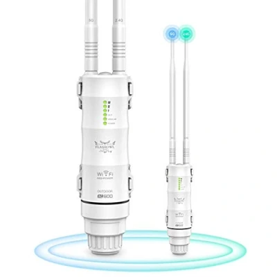 Image de FLASHOWL Extérieure WiFi Répéteur Wi Fi Prolongateur AC600 Amplificateur De Signal 4 en 1 Dual Band Routeur Sans Fil Weatherproof Access Point Antennes à gain élevé 2,4G 5 GHz Pont WLAN 600 Mbits