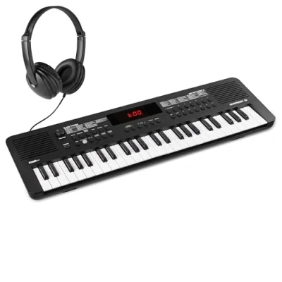 Image de Max Rhapsody49 Clavier Électronique 49 Touches avec Casque, Synthétiseur Enfant, Différents Modes d&#039;Apprentissage, Deux Haut parleurs intégrés, Idéal pour Démarrer votre Apprentissage