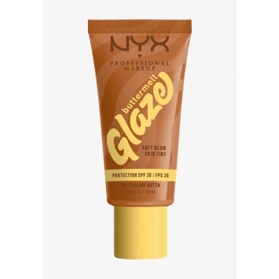 Image de NYX Professional Makeup Fond de Teint Hydratant SPF30 Tenue Longue Durée Jusqu&#039;à 12h 93% d&#039;Ingrédients Soin Formule Vegan Buttermelt Glaze Tint Teinte : Praline Butta 30ml