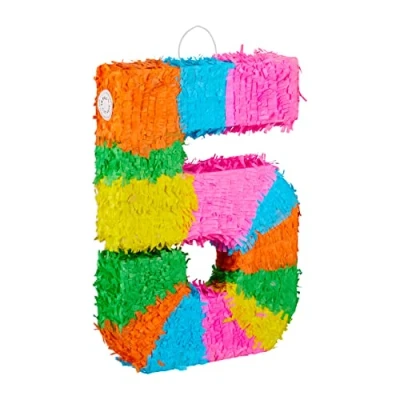 Image de Relaxdays Pinata Chiffre 5, 10025189_907 version allemande