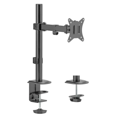 Image de Support d&#039;écran de bureau Maclean pour moniteur LCD, bras simple, VESA 75x75 et 100x100, 17 32&quot;, 9kg, MC 572N