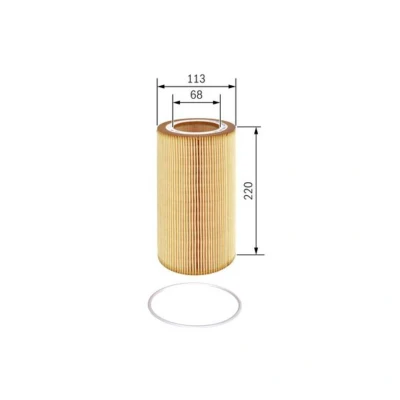 Image de BOSCH F 026 407 047 Filtre à huile avec joint d&#039;étanchéite Filtres de longue durée, Cartouche filtrante DAF: CF 85