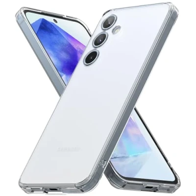 Image de Ringke Coque Compatible avec Samsung Galaxy A55 5G [Fusion Matte] Translucide Rigide Polycarbonate Back TPU Souple Bumper Étui Antichoc Protection pour Matte Clear