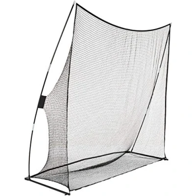 Image de Amazon Basics Filet d’entrainement au golf portatif, 2,44 m x