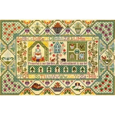 Image de Bothy Threads Cross Stitch Kit Moira Blackburn Peaceful Garden Sampler XS11