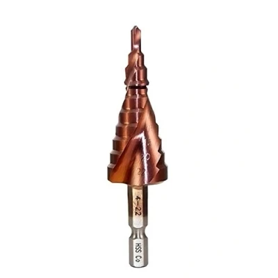 Image de Mengshen Foret 4 22mm, HSS M35 Co Mèche Pas à Spirale Rainure Tige hexagonale Outil de Forage Multifonction Coupe Trou alésage Cobalt Agrandir la Tôle PVC Bois