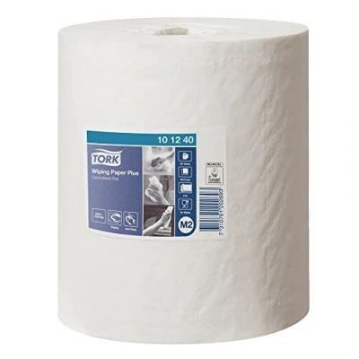 Image de Tork 101240 Papier d’essuyage Advanced Blanc 2 plis lot de 6 rouleaux x 160 m 35 21,5 cm