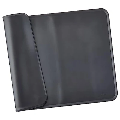 Image de Amazon Basics Tapis de gamelle en silicone étanche pour animaux compagnie 61 x 41 cm, Noir, Unique