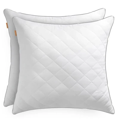 Image de SONGMICS HOME Oreillers, Lot de 2, Double Face, 80 x cm, Housse Douce et Rafraîchissante, Garnissage 1200 g, Hiver Été, Coussin, Lavage Séchage en Machine à Moins 60 C, Blanc Nuage TBP022W02