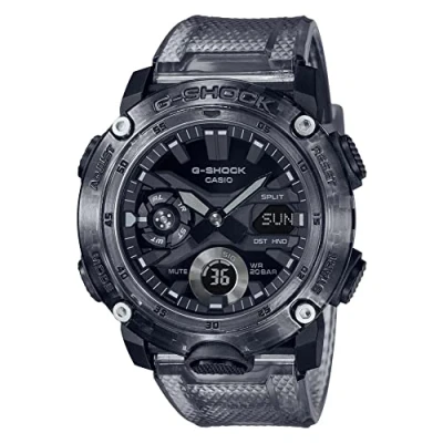 Image de Casio Mens Analogique Digital Quartz Montre avec Bracelet en Plastique GA 2000SKE 8AER