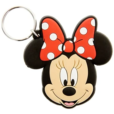 Image de Disney Junior Porte clés tête de Minnie en caoutchouc, multicolore, 60 x 80 cm RK38321C