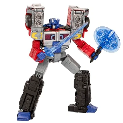 Image de Transformers Generations Legacy United, Figurine G2 Universe Laser Optimus Prime Classe Leader