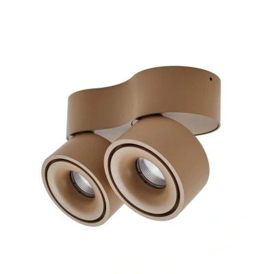 Image de Spot pour plafond LED Arcchio, marron, à 2 lampes, 8,9 W