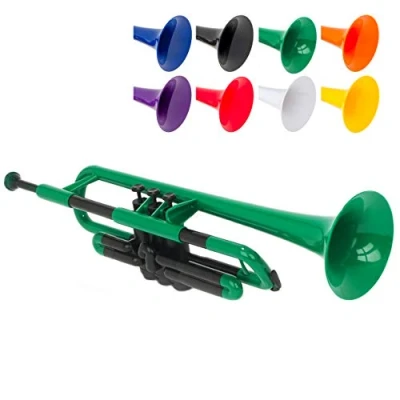 Image de PTRUMPET 700628 Trompette avec embouchure et housse, Vert