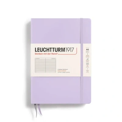 Image de LEUCHTTURM1917 365482 Carnet de notes Medium (A5), Couverture rigide, 251 pages numérotées, Lilac, ligné