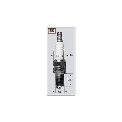 Image de CHAMPION 8022/T10 Bougie d&#039;allumage REK6YC M10x1.0 SW: 14 mm Nickel GE