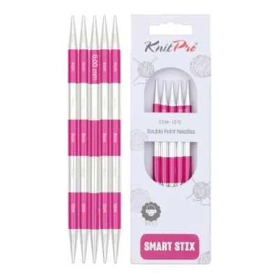 Image de KnitPro K42013 SmartStix Jeu d&#039;aiguilles en métal, Coloré, 14cm, 6mm