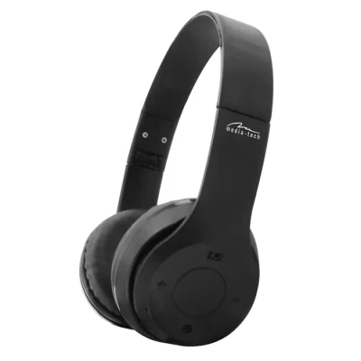 Image de Casque d&#039;écoute Bluetooth Media Tech Epsilion Radio FM Lecteur MP3 Design pliable